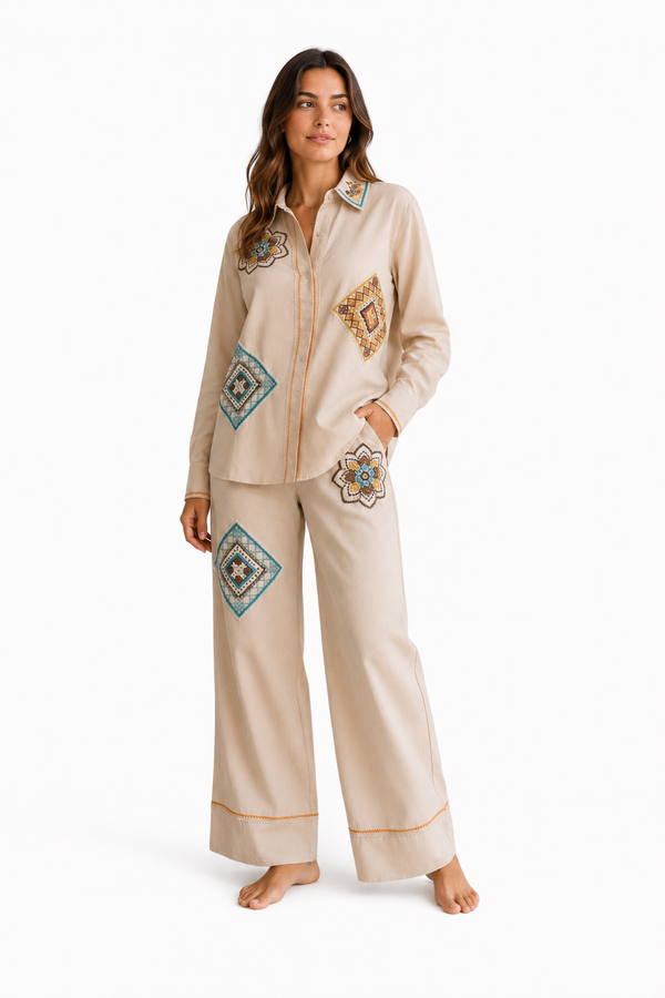 Embellished Cotton Σύνολο