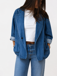 Oversized Denim Σακάκι