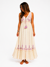 The Dress- Boho κεντητό  φόρεμα