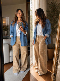 Oversized Denim Σακάκι