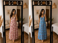 Αέρινο Floral Cotton Φόρεμα